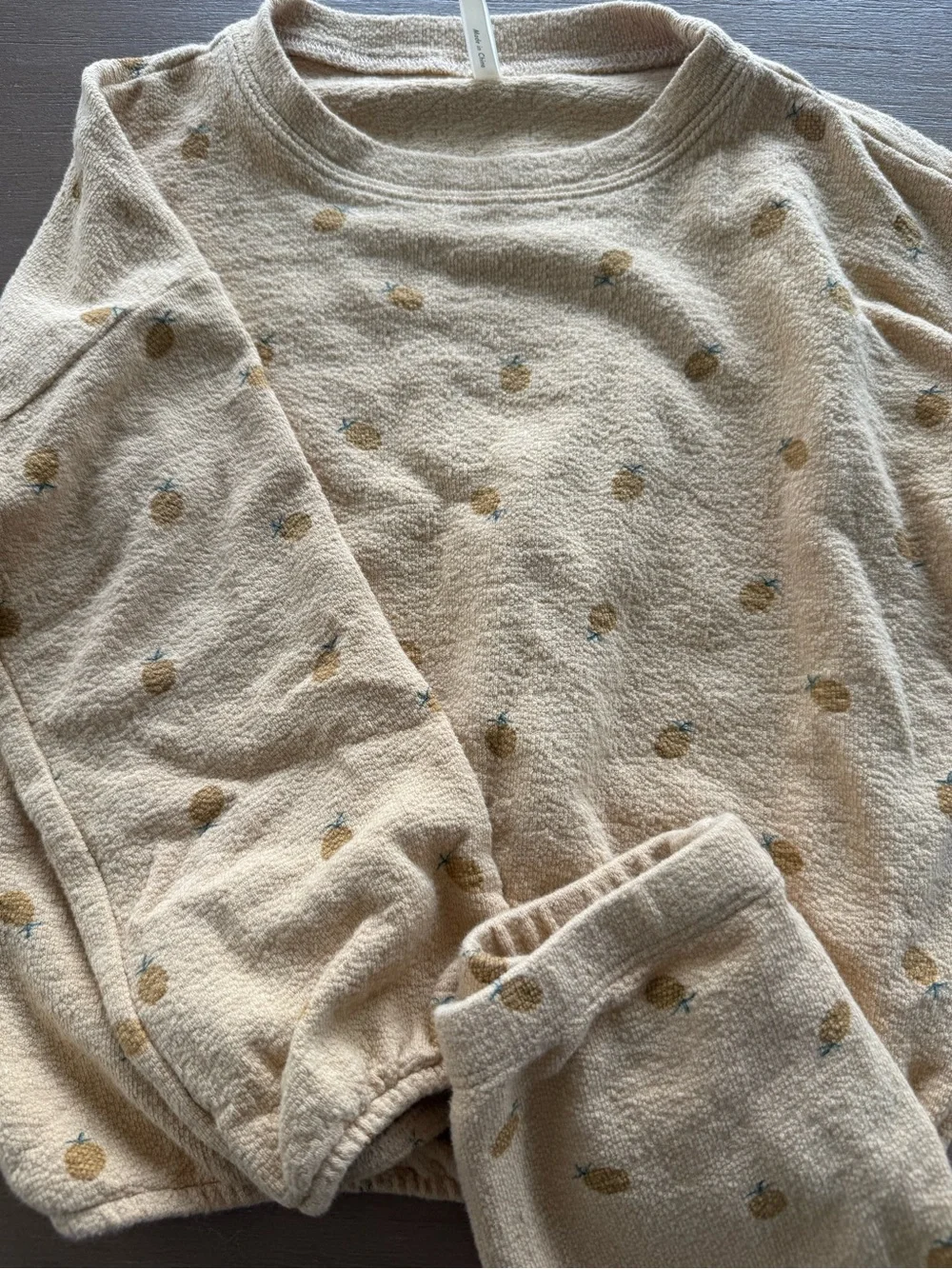 RYLEE + CRU Sweat + Pineapple Towelling Legging & Sweatshirt | Yellow